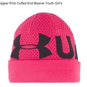 Under Armour Girl's Youth Beanie Penta Pink 4-6yrs